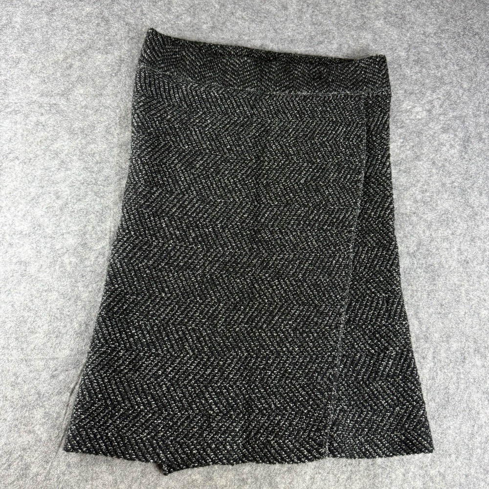 VILA CLOTHES Pencil Skirt Women's Large Wrap Work Office Classic Black Gray